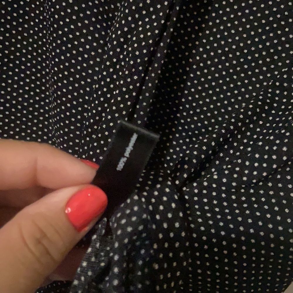 The Limited Black/White Polka Dot Sheer Blouse - Picture 6 of 7